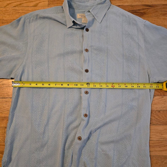 Vintage Island Republic Button Up Silk Shirt Hawaiian Tropical Palm Trees SZ XL - Picture 7 of 8